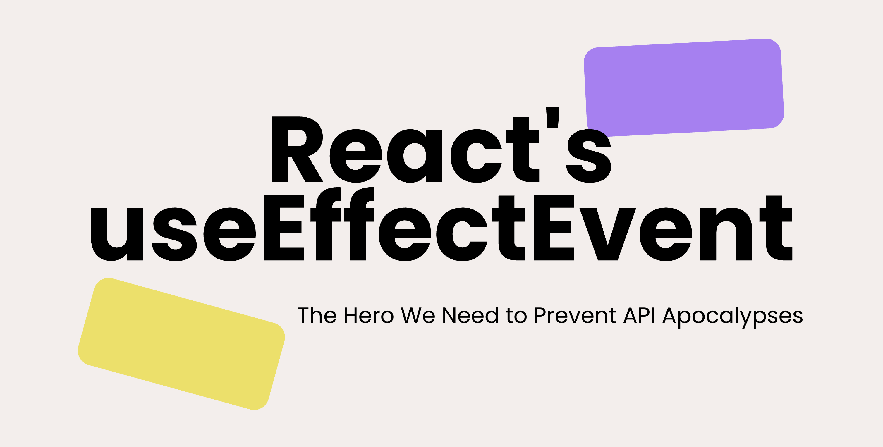 React useEffectEvent